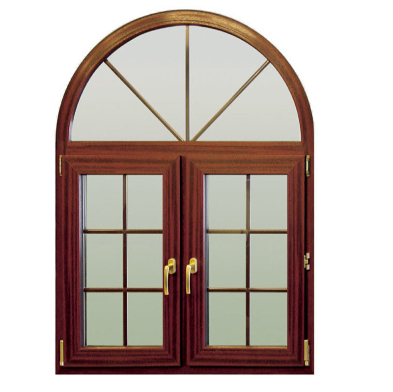 Custom Design Louver Curtain Type French Aluminum Window с аркой двери и окна