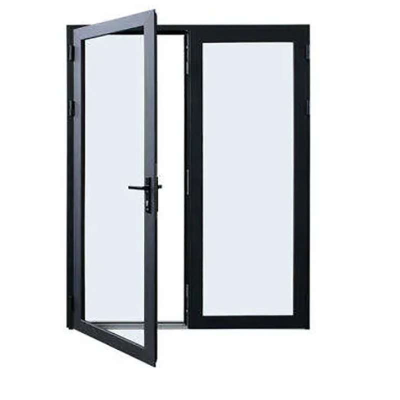 Способ открытия толчком и вытягиванием SKATE Standard Slim Luxury Black Color Villa House Алюминиевые стеклянные двери