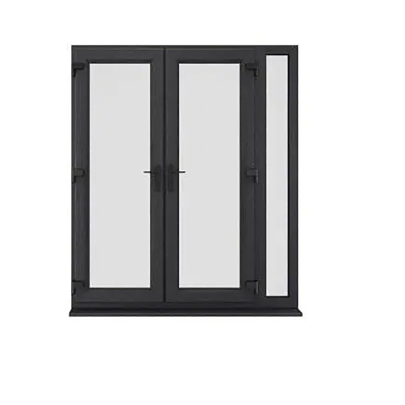 Способ открытия толчком и вытягиванием SKATE Standard Slim Luxury Black Color Villa House Алюминиевые стеклянные двери