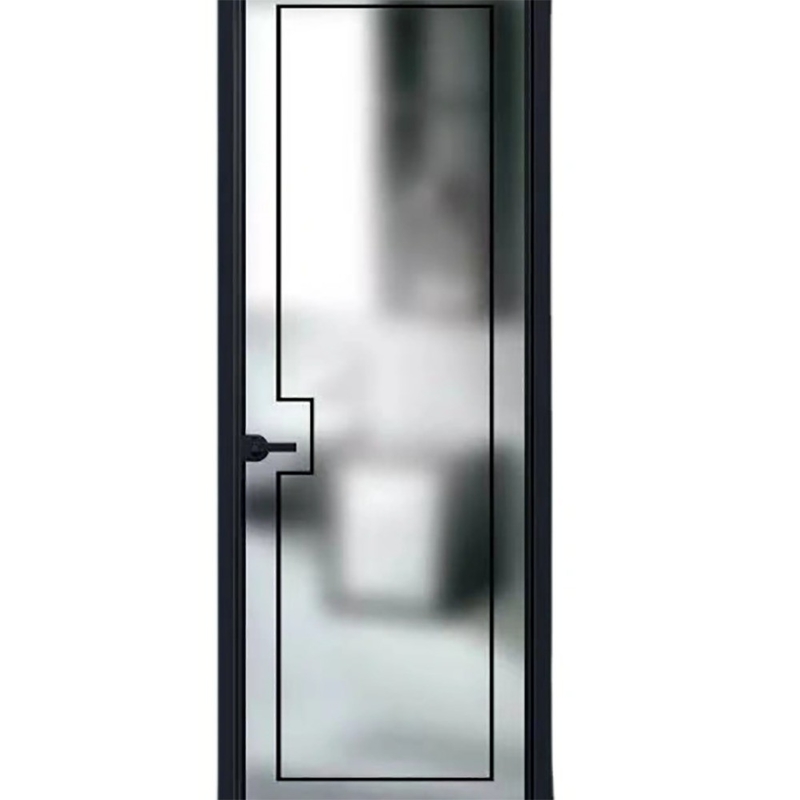 Способ открытия толчком и вытягиванием SKATE Standard Slim Luxury Black Color Villa House Алюминиевые стеклянные двери