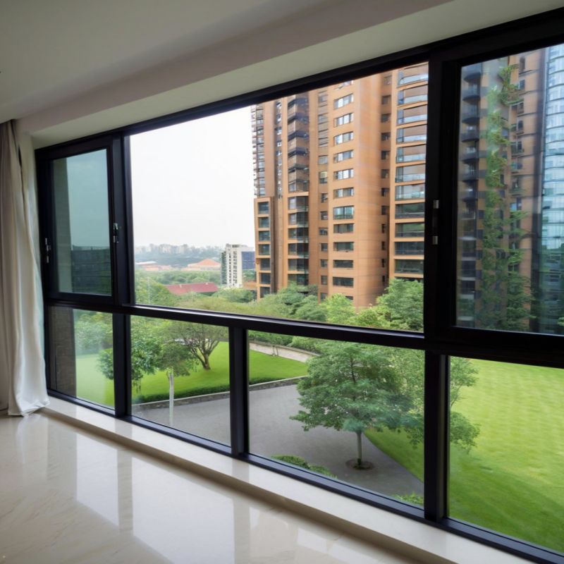 Новый дизайн моды алюминиевое раздвижное окно с двойным остеклением и стеклом с низким коэффициентом излучения для небольших помещений