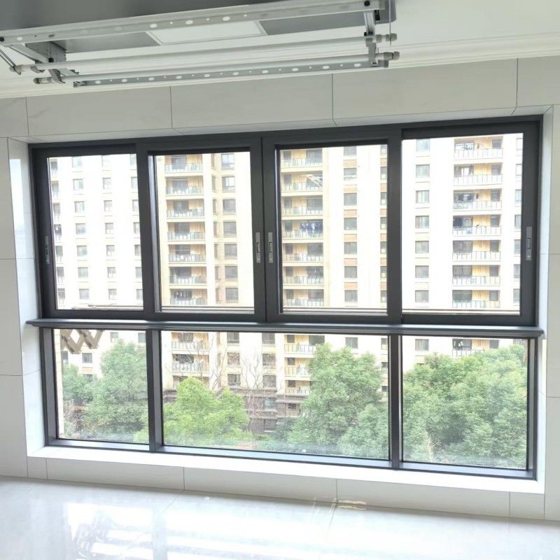 Новый дизайн моды алюминиевое раздвижное окно с двойным остеклением и стеклом с низким коэффициентом излучения для небольших помещений
