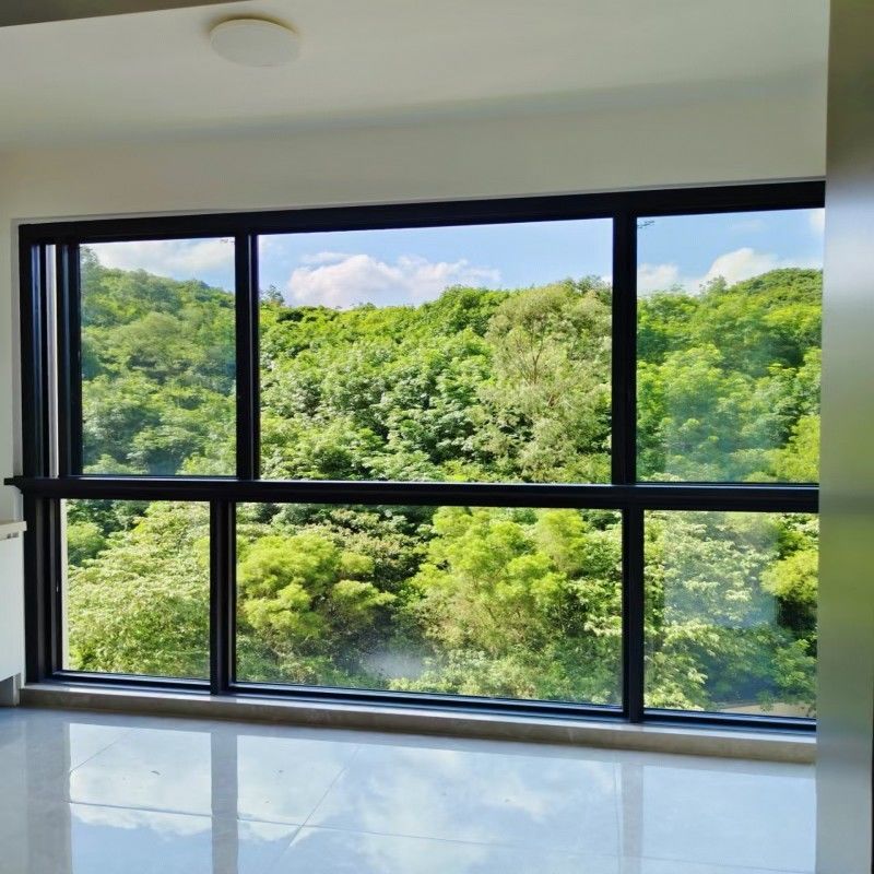 Новый дизайн моды алюминиевое раздвижное окно с двойным остеклением и стеклом с низким коэффициентом излучения для небольших помещений