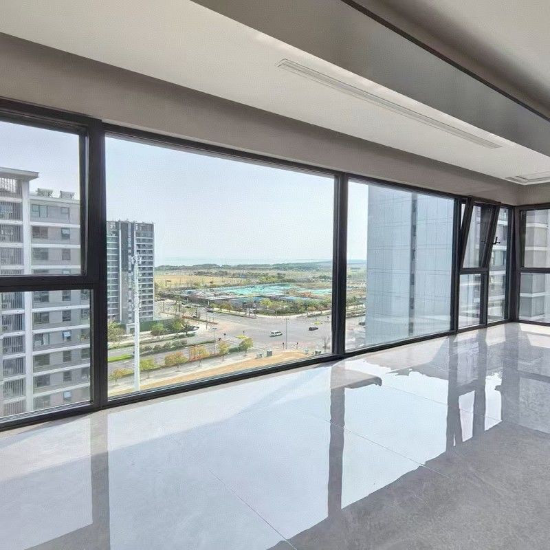 Новейший дизайн алюминиевого окна с высокой герметичностью для жилых помещений