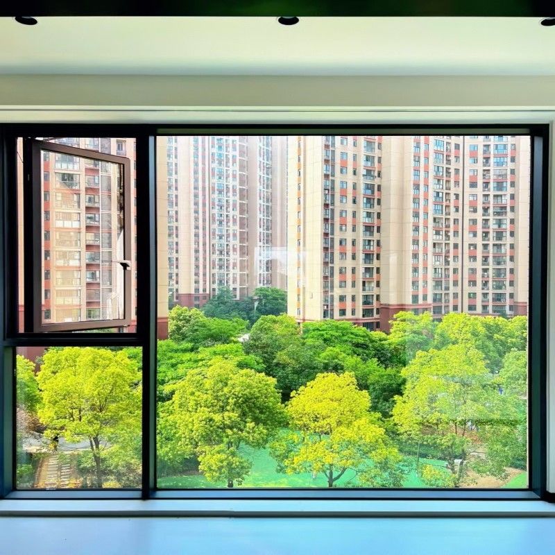 Новейший дизайн алюминиевого окна с высокой герметичностью для жилых помещений