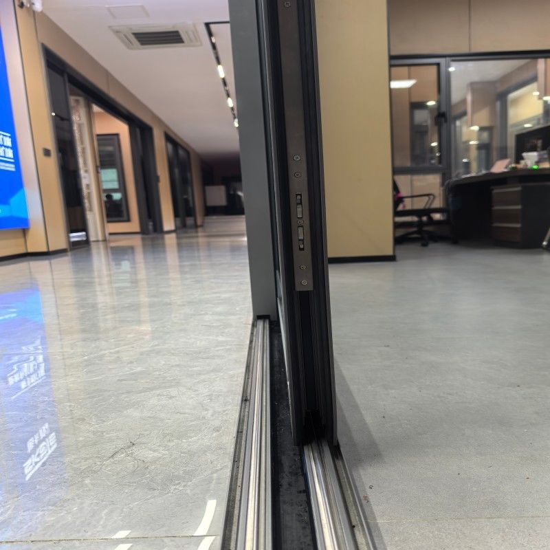 Премиум США стандартная терморазрывная алюминиевая раздвижная дверь с безопасной системой блокировки