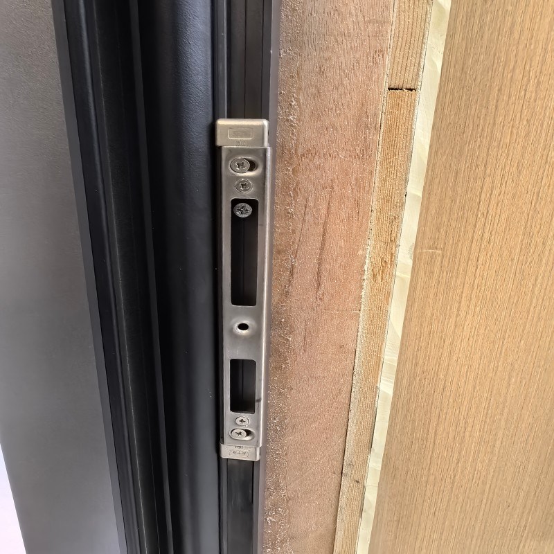 Factory Direct Sales Aluminum Casement Door with Triple Glazed Low-E Tempered Glass