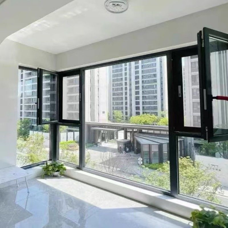 California Title 24 Certified Aluminum Casement Window с толщиной стен 1,8 мм и SHRC 0,22 для современных домов