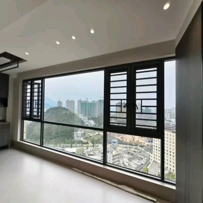 Оптовая продажа окон из алюминия с терморазрывом, створчатых, с двойным остеклением, для любых погодных условий